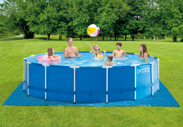 INTEX Metall Frame Pool-Set mit GS-Filterpumpe 457 x 122 cm